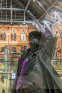 The Statue of John Betjeman, St. Pancras International Station, London, England