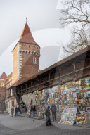 Florianska Street art gallery, Krakow, Poland
