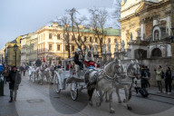 Horse drawn carriage, Krakow, Poland