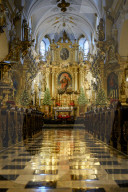 Interior of The Collegiate Church of St. Florian Krakow, Poland