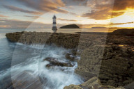 Penmon Point lighthouse, Anglesey, North Wales, United Kingdom
