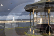 Perch Rock Lighthouse and the Marine Lake, New Brighton, Cheshire