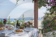 Greek Restaurant in Ialyssos, Rhodes, Greece