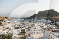 View over Lindos town, Rhodes, Greece