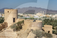 Oman, Nakhl Fort on northern edge of Jabal Akhdar