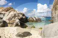 Granite boulders at Gorda Baths, island of Virgin Gorda, British Virgin Islands, Caribbean