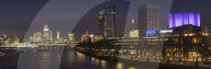 City, Square Mile, panorama shows completed 22 Bishopsgate tower