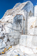 Cervaiole Marble Quarry on Mount Altissimo, Seravezza, owned by Henraux, Tuscany, Italy (Property Release)