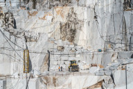 Cervaiole Marble Quarry on Mount Altissimo, Seravezza, owned by Henraux, Tuscany, Italy (Property Release)