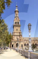 Seville Plaza de EspaÃ±a North Tower Torre Norte Seville Maria Luisa Park Seville Spain seville Andalusia Spain EU Europe