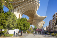 Seville Metropol Parasol Sevilla Mushrooms Las Setas De Sevilla Plaza de la EncarnaciÃ³n Seville Spain Andalusia EU Europe
