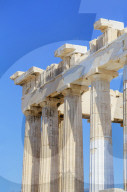 Parthenon temple on the Acropolis of Athens, Athens, Greece, Europe,