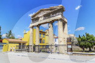 The Gate of Athena Archegetis in the Roman Agora, Athens, Greece, Europe,