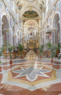 Interior of The Church of Saint Mary of Gesu, Palermo, Sicily, Italy, Europe