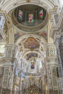 Interior of The Church of Saint Mary of Gesu, Palermo, Sicily, Italy, Europe