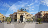 Politeama Theater, Palermo, Sicily, Italy, Europe