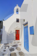 Greek orthodox chapel, Mykonos Town, Mykonos, Cyclades Islands, Greece
