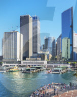View of Circular Quay and Central Business District, Sydney, New South Wales, Australia