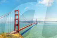 View of Golden Gate Bridge, San Francisco, California, USA