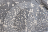 Indian petroglyphs, Newspaper Rock State Park, Utah, USA