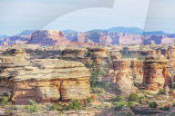 Rock formations, Chesler Park, The Needles district, Canyonlands National Park, Utah, USA