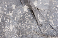 Indian petroglyphs, Newspaper Rock State Park, Utah, USA