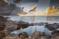 United States of America, Hawaii, Kauai island, Princeville, Queens Baths