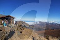 United States of America, Hawaii, Maui island, Haleakala National Park, volcanic landscape, summit visitors center