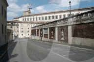The Quirinal Italy presidential palace, deserted due to the 2020 Covid-19 lockdown restrictions, Rome, Italy