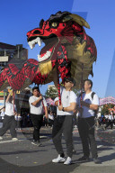 Golden Dragon Parade, Chinatown, Los Angeles, California, USA