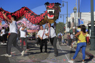 Golden Dragon Parade, Chinatown, Los Angeles, California, USA