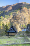 Traditional houses of Ainokura (UNESCO World Heritage Site), Gokayama, Toyama Prefecture, Japan