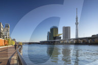 Sky Tree and Sumida River, Tokyo, Japan