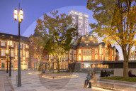 Tokyo Station at dusk, Tokyo, Japan