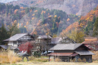 Traditional houses of Ogimachi (UNESCO World Heritage Site), Shirakawa-go, Toyama Prefecture, Japan