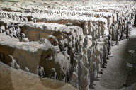 Terracotta army, funerary sculptures buried with Emperor Qin Shi Huang in 210-209 BC, Xi‚Äôan, China