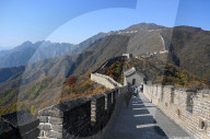 Great Wall of China, Mutianyu section, looking west towards Jiankou, Beijing, China