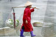 Monsoon or rainy season. Sapa. Vietnam.