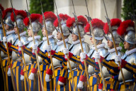 Annual swearing-in ceremony for the new papal Swiss Guards, Vatican City.