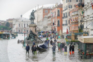 High tide in Venice, november 2019, Venice, Italy, Europe