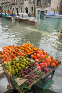 High tide in Venice, Fondamenta della Misericordia, november 2019, Venice, Italy, Europe