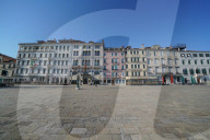Riva degli Schiavoni during Coronavirus lockdown, Venice, Italy, Europe