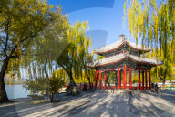 View Pavilion of Perceiving at The Summer Palace, Beijing, People's Republic of China, Asia
