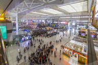View of Hongqiao Railway Station, Shanghai, China, Asia