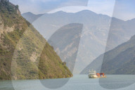 View of the Three Gorges on the Yanktze River, People's Republic of China, Asia