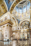 Interior of Saint Isaac's Cathedral, Saint Petersburg, Leningrad Oblast, Russia