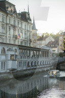 Ljubljanica Canal, Old Town, Ljubljana, Slovenia