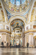 Interior of Saint Isaac's Cathedral, Saint Petersburg, Leningrad Oblast, Russia