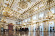 Interior of The State Hermitage Museum, Saint Petersburg, Leningrad Oblast, Russia