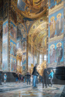 Interior of Church of the Savior on Blood aka Church of the Resurrection, Saint Petersburg, Leningrad Oblast, Russia